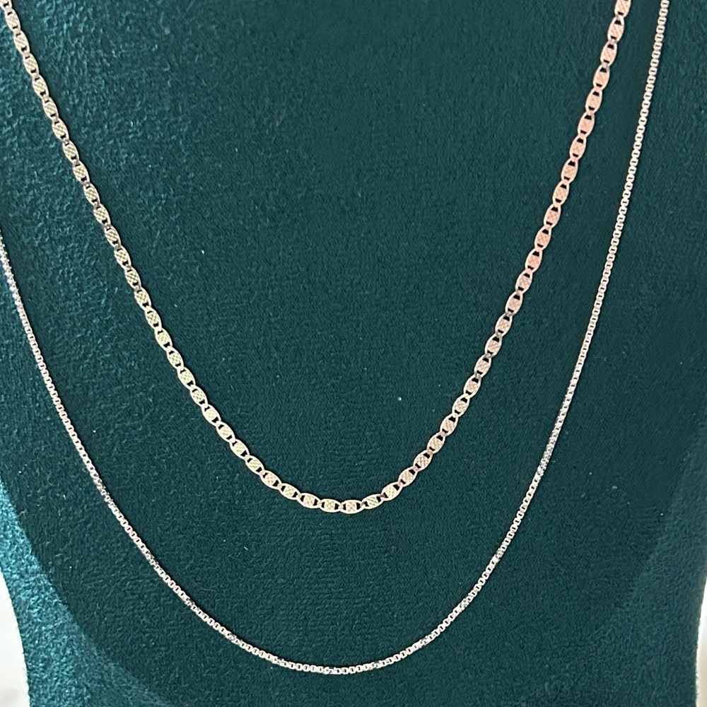Elegant Gold‎ and Silver layering Necklace Set